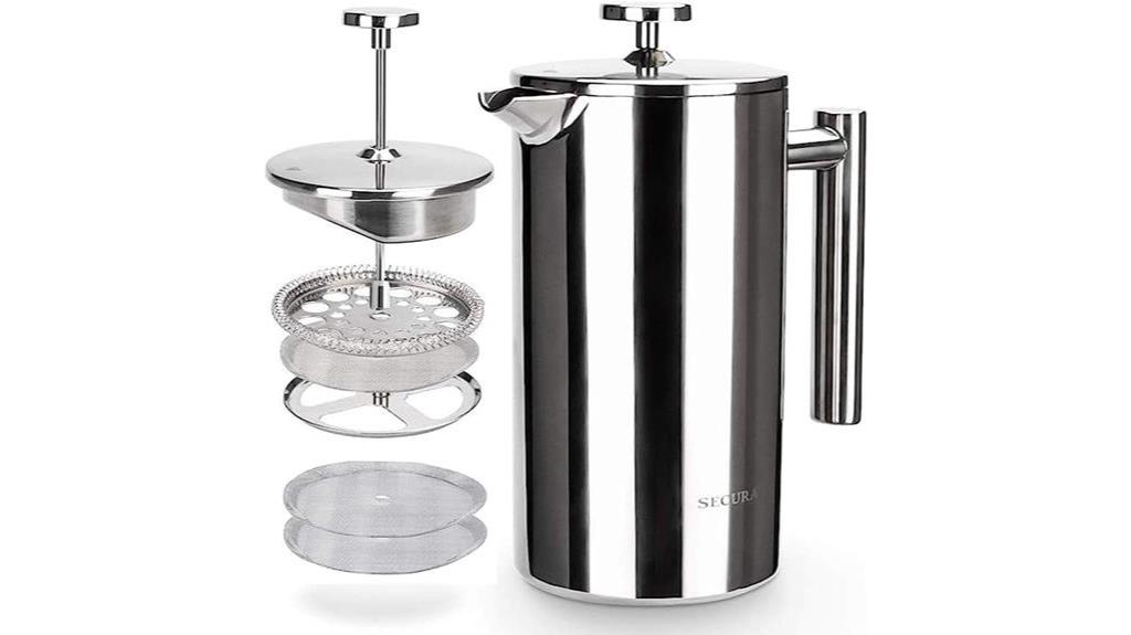 stainless steel french press - 5 Best French Press Coffee Makers For Your Perfect Morning Brew