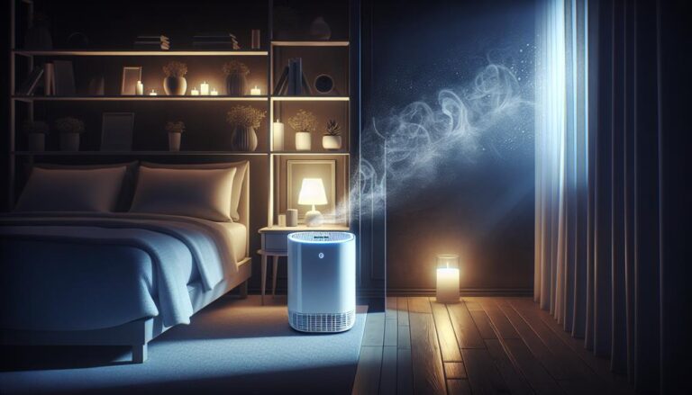 air purifier in bedroom