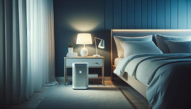 air purifier in bedroom