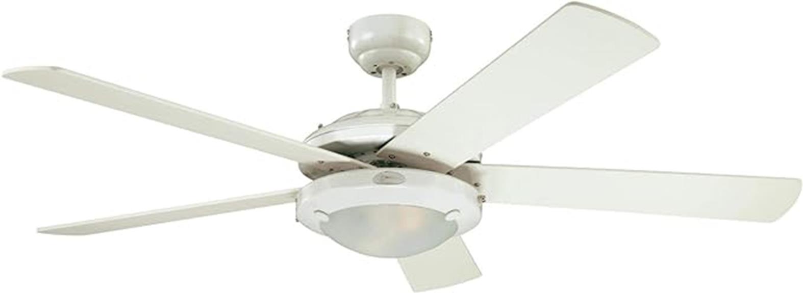 comet ceiling fan white