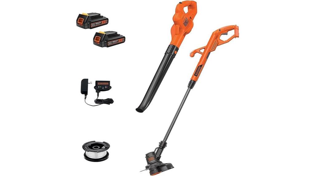 cordless trimmer and sweeper