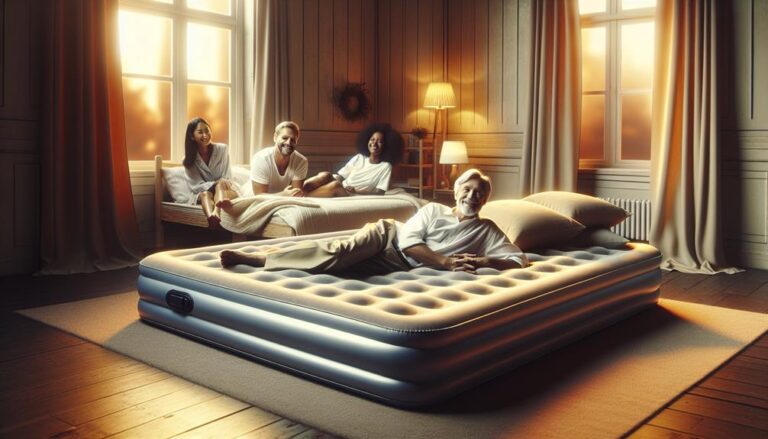 inflatable bed for comfort