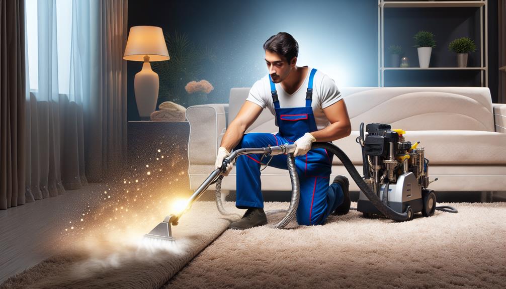 removing dirt from carpets