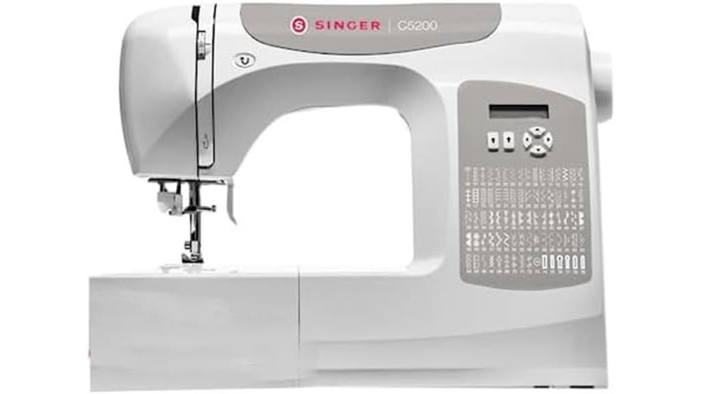 sewing machine in grey