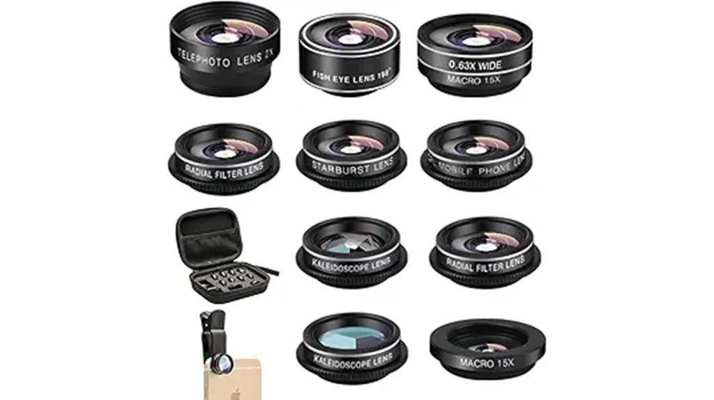 11 lens smartphone camera kit