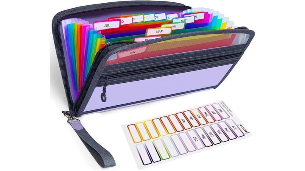 13 pocket coupon organizer system