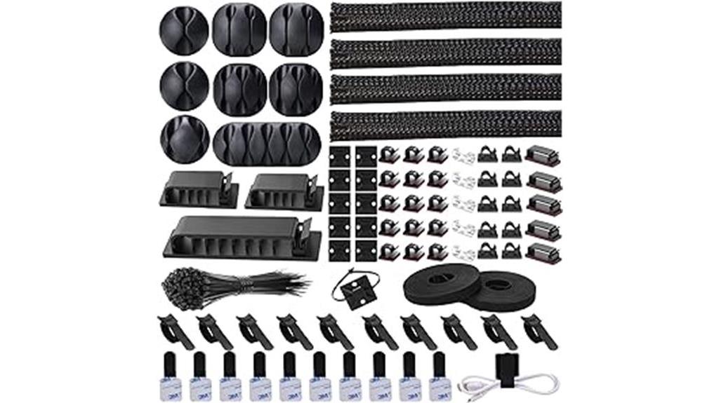 192 pcs cable management kit