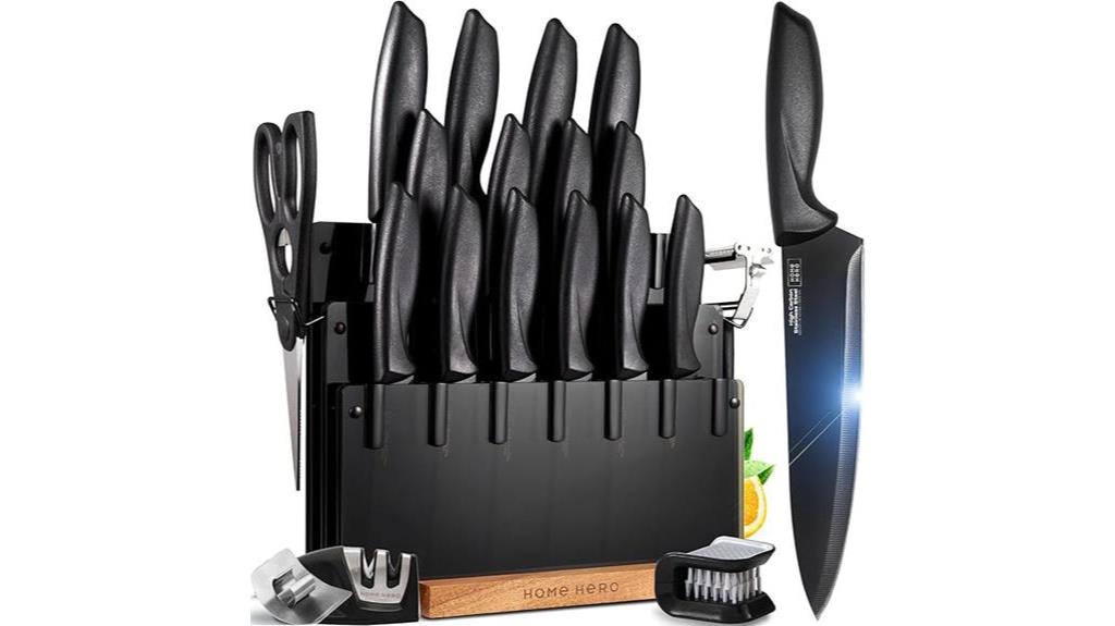 20 piece kitchen knife set