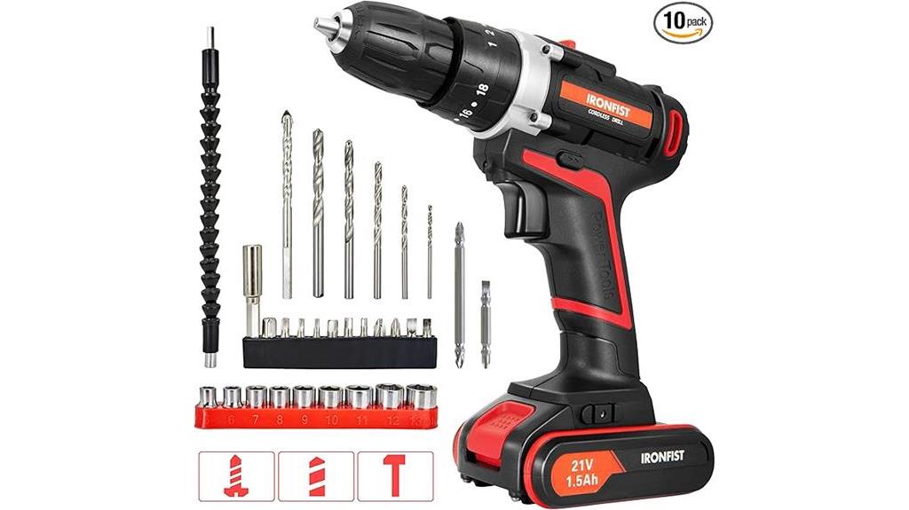 21v cordless drill screwdriver