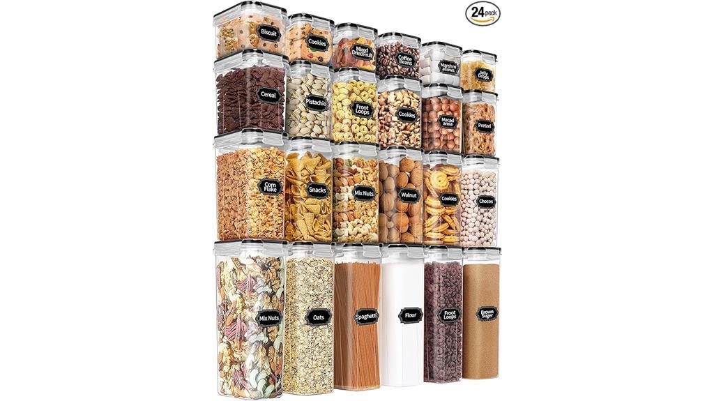 24 piece airtight container set