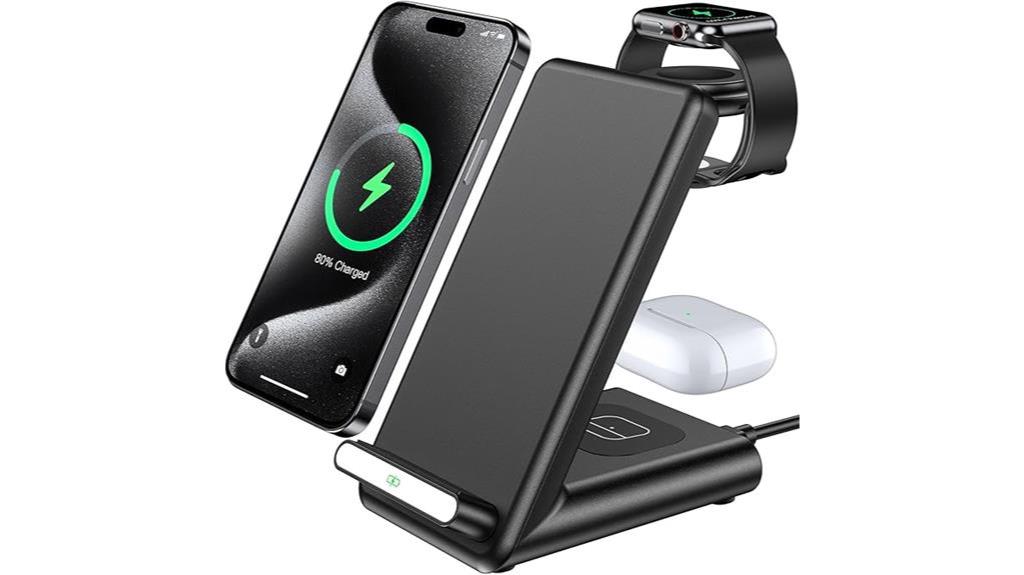 3 in 1 wireless charger station