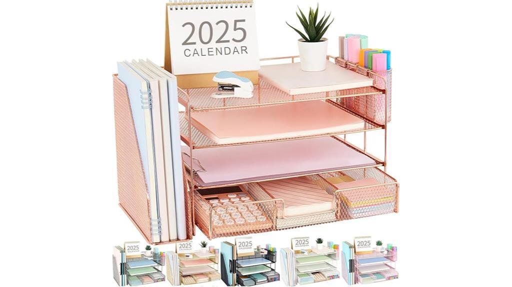 4 tier paper organizer set