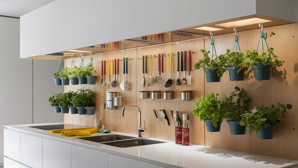 adaptable storage with pegboards