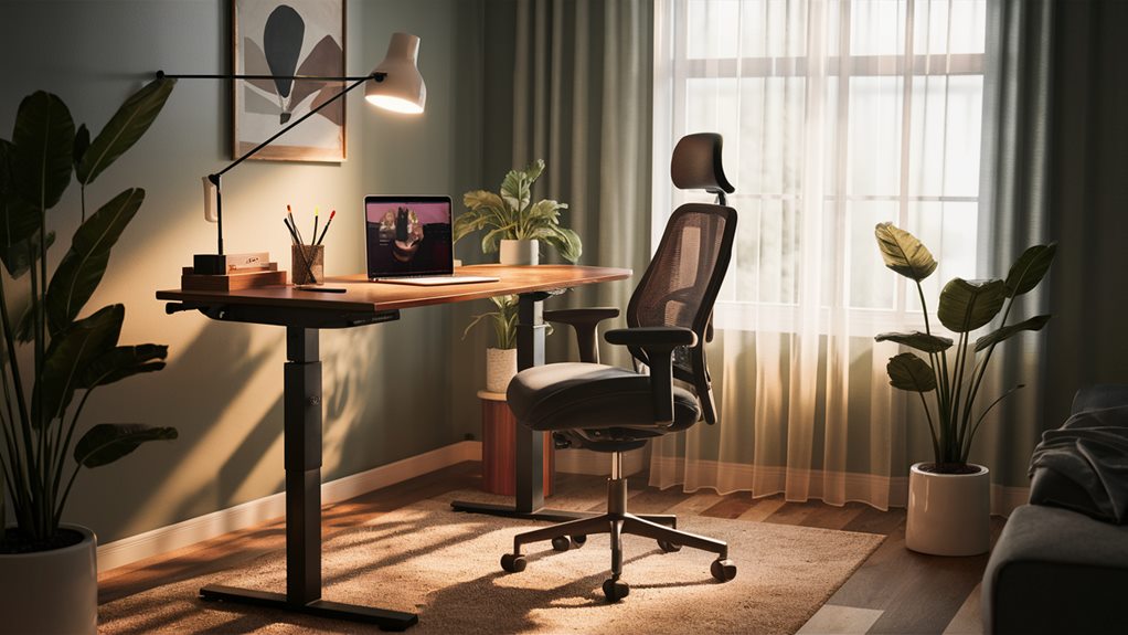 adjustable desk by amazonbasics