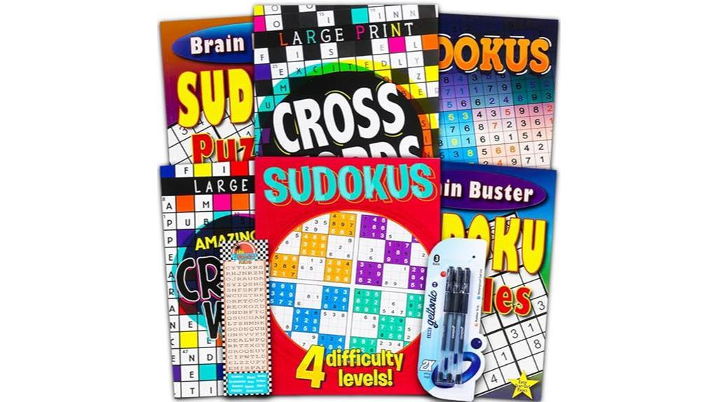 adult sudoku crossword bundle