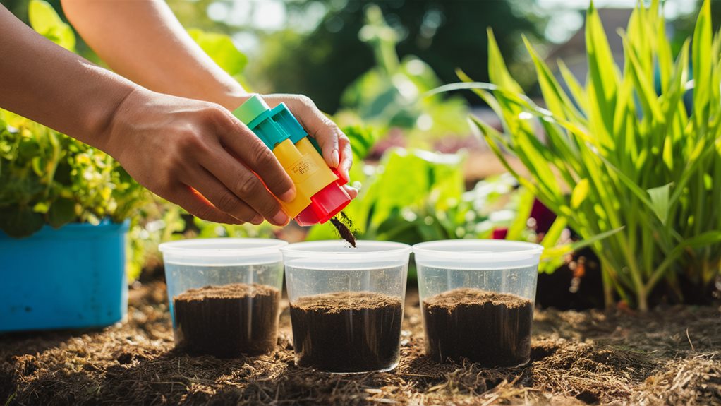 analyzing soil for nutrients