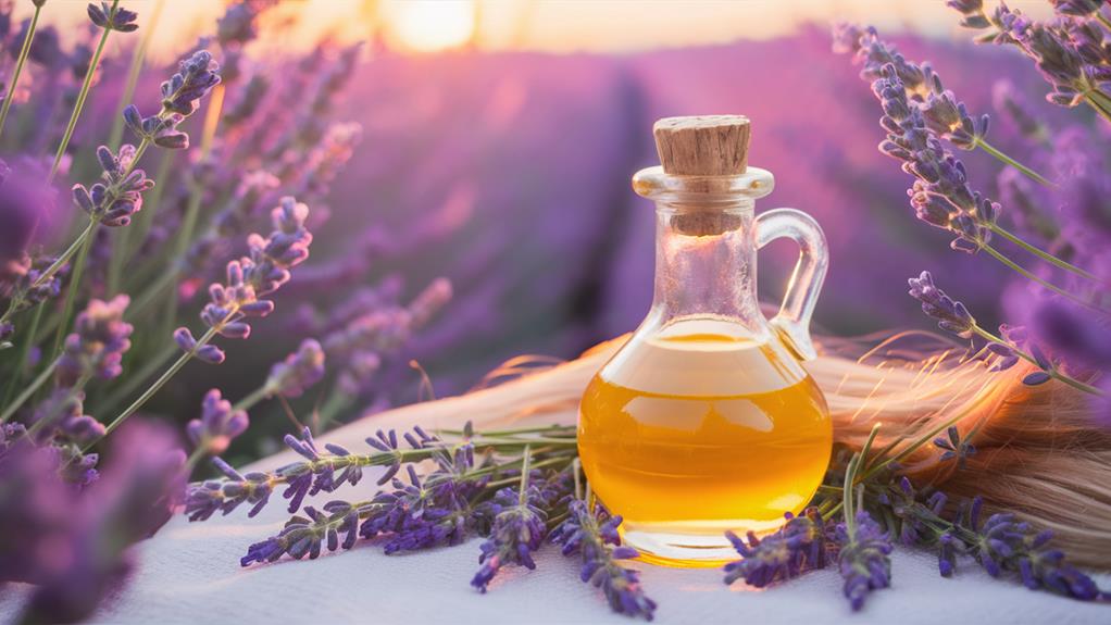 aromatic lavender essential oil