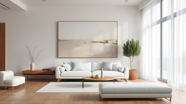 art in minimalist interiors