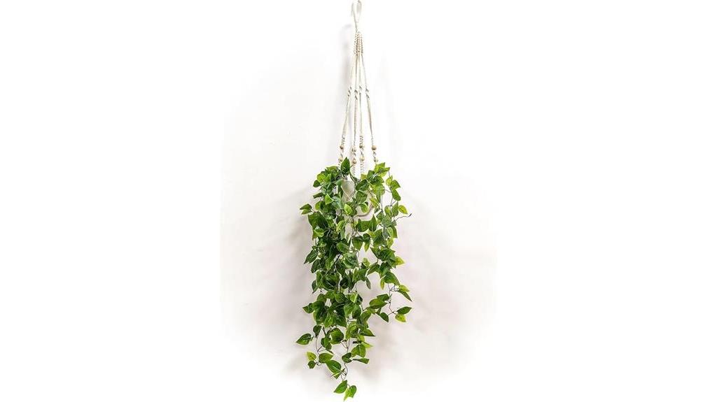 artificial macrame plant hangers