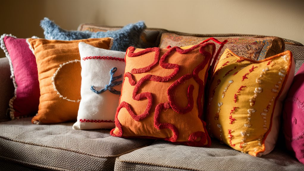 artisan crafted decorative cushions