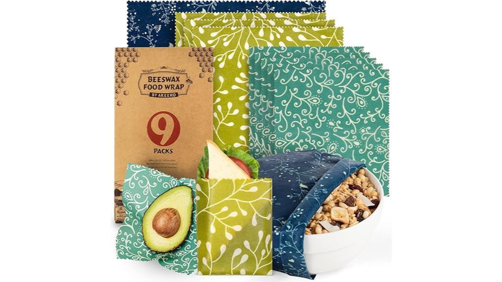 assorted beeswax food wraps