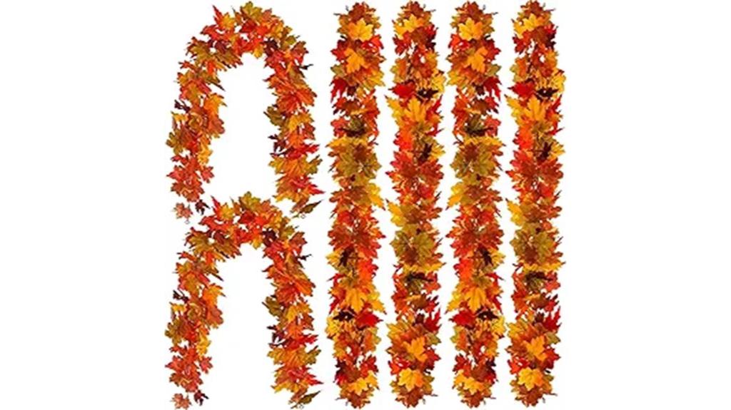 autumn maple leaves garland