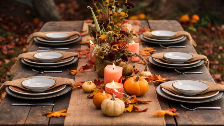 autumnal decor for dining