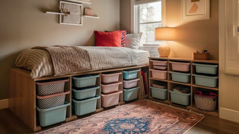 bed storage for small