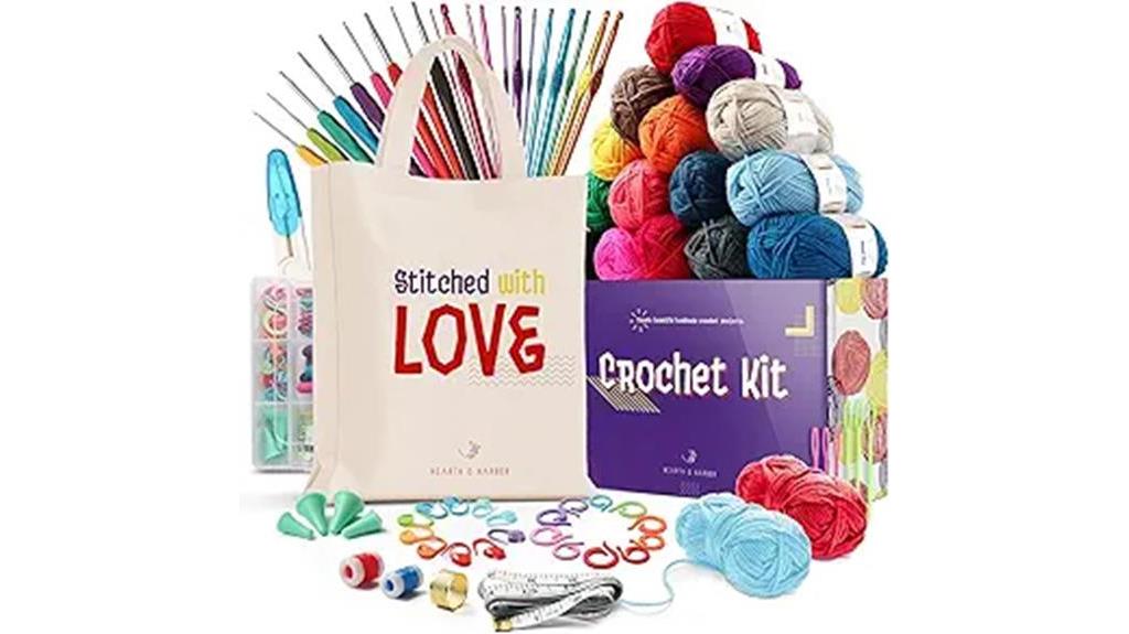 beginner crochet kit set