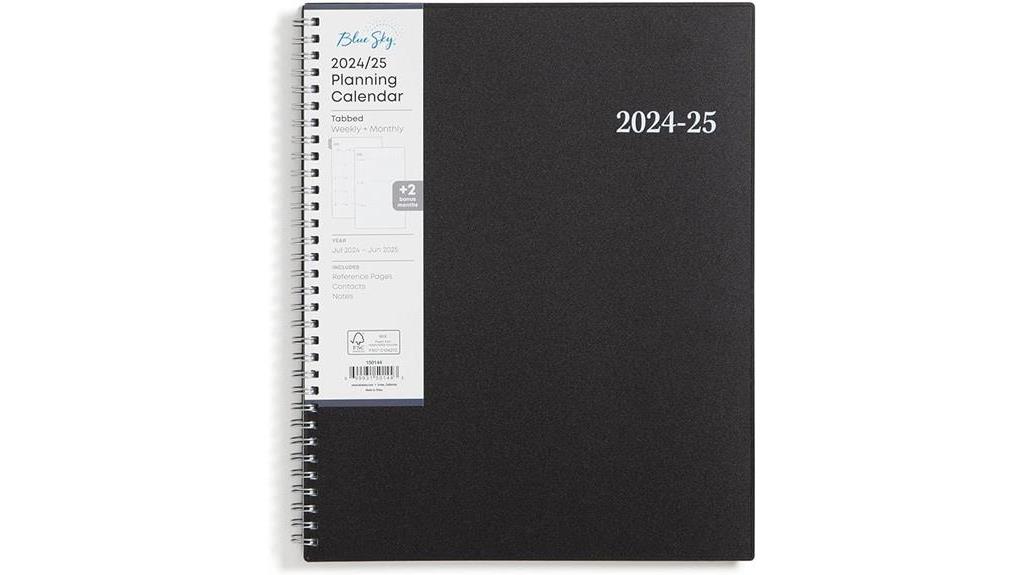 blue sky academic planner