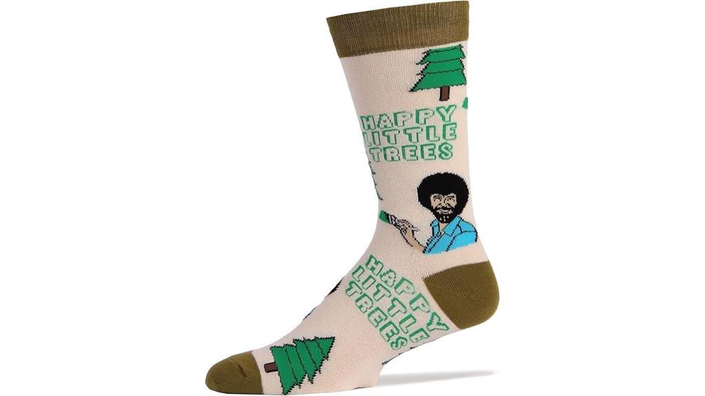 bob ross novelty socks