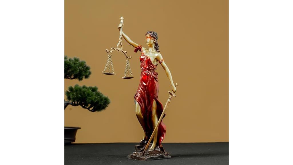 bronze lady justice statue