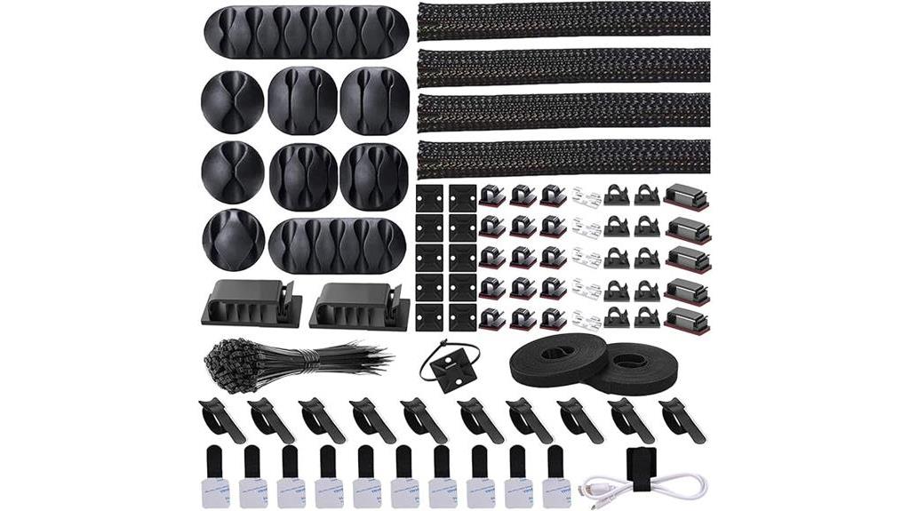 cable management organizer kit