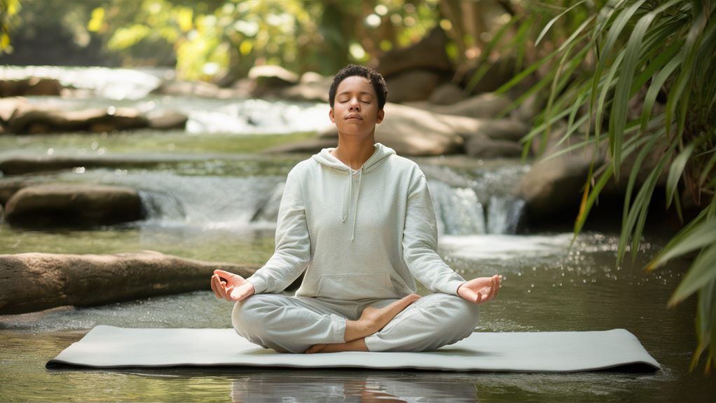 calming breathing technique practice