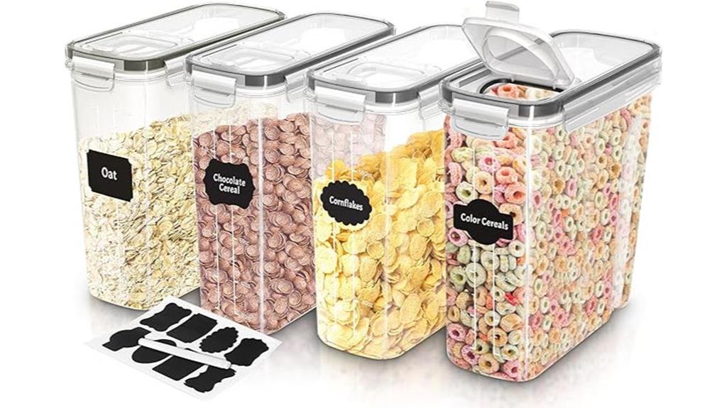 cereal storage containers pack