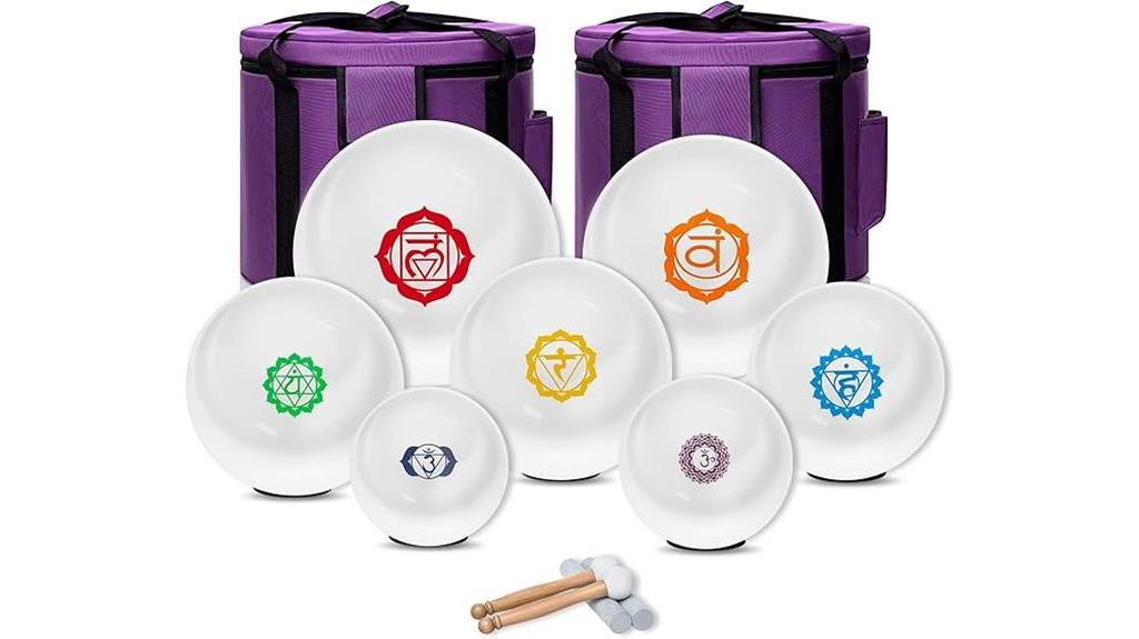 chakra quartz singing bowls