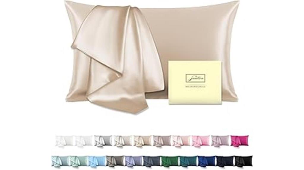 champagne silk pillowcase 20x26