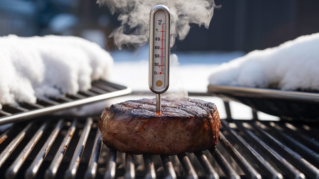 check meat temperature safely