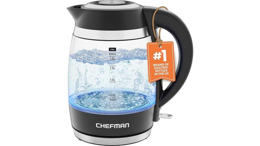 chefman 1 8l electric kettle