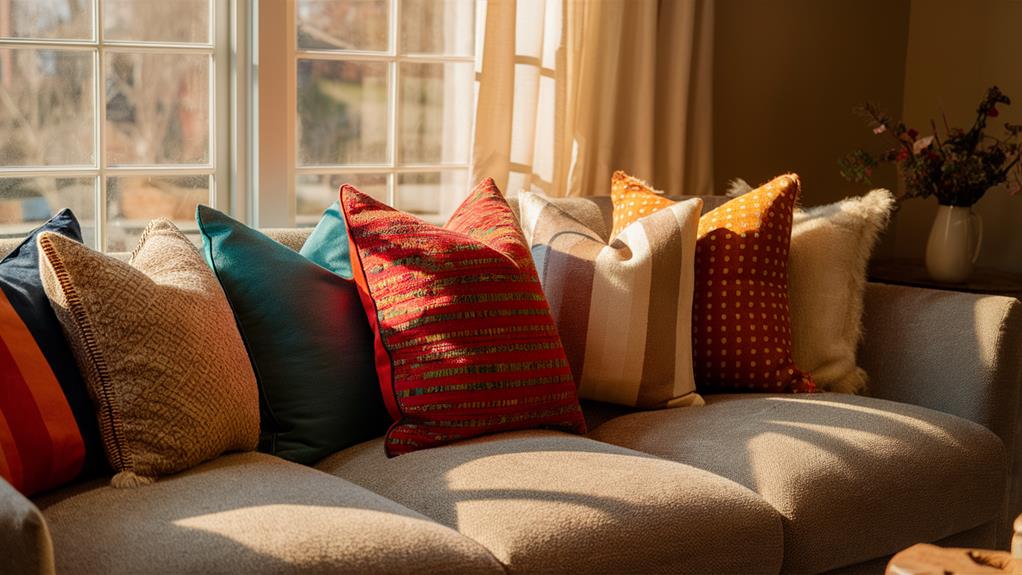chic decorative cushion accents