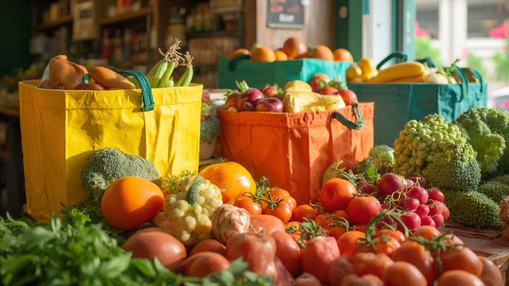 choosing reusable produce bags