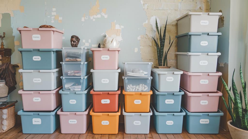 choosing stackable storage bins