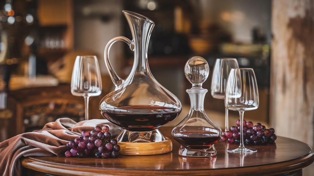 choosing wine decanter set