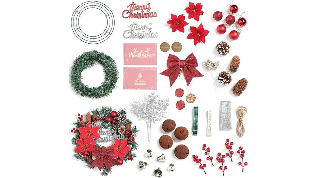 christmas ornament wreath kit