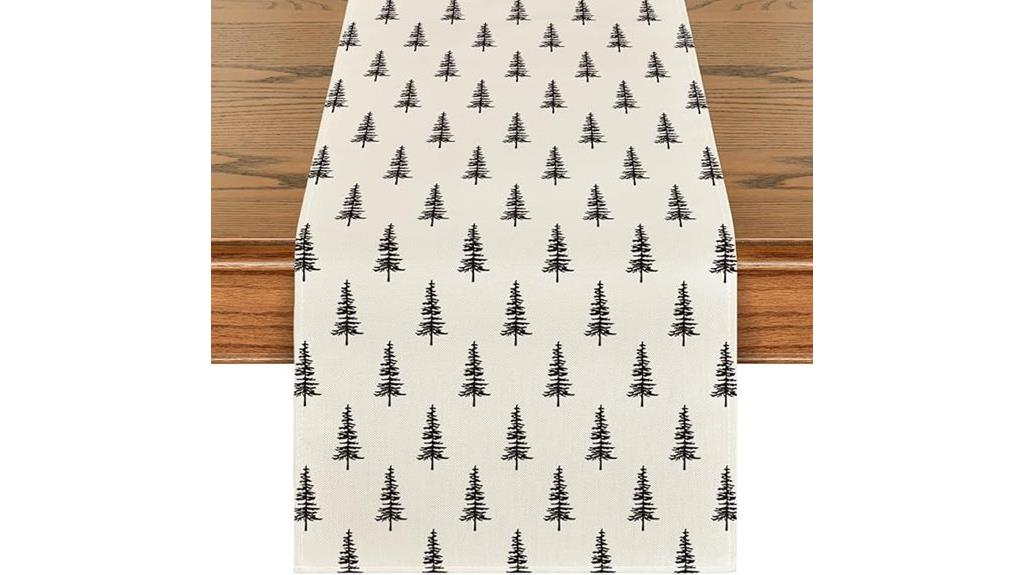 christmas tree table runner