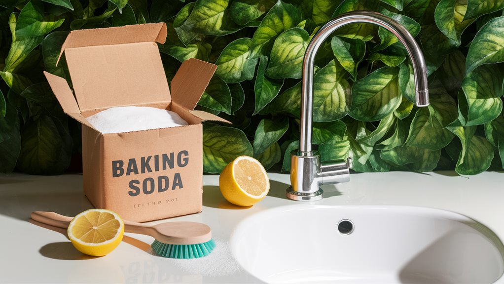 cleaning with baking soda