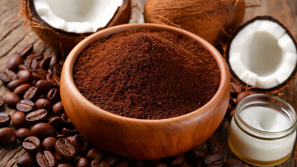 coffee grounds skin exfoliation