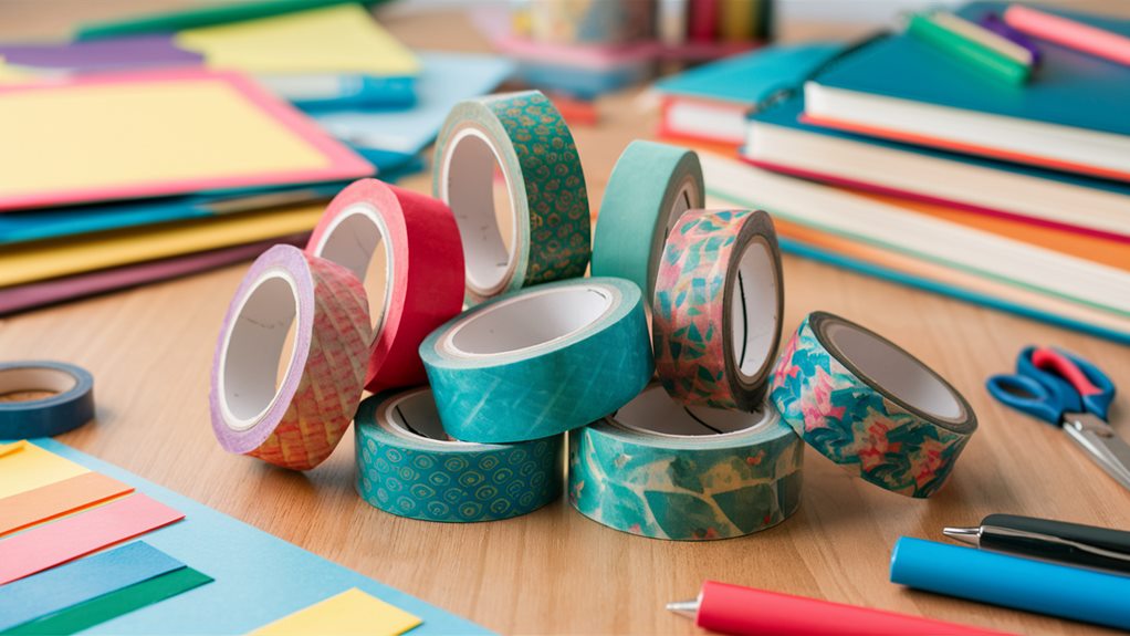 colorful and patterned tape