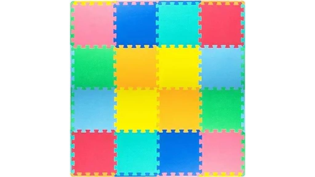 colorful foam play mat