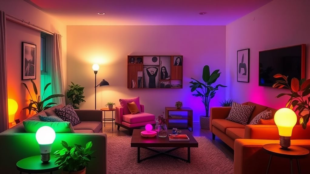 colorful smart lighting technology